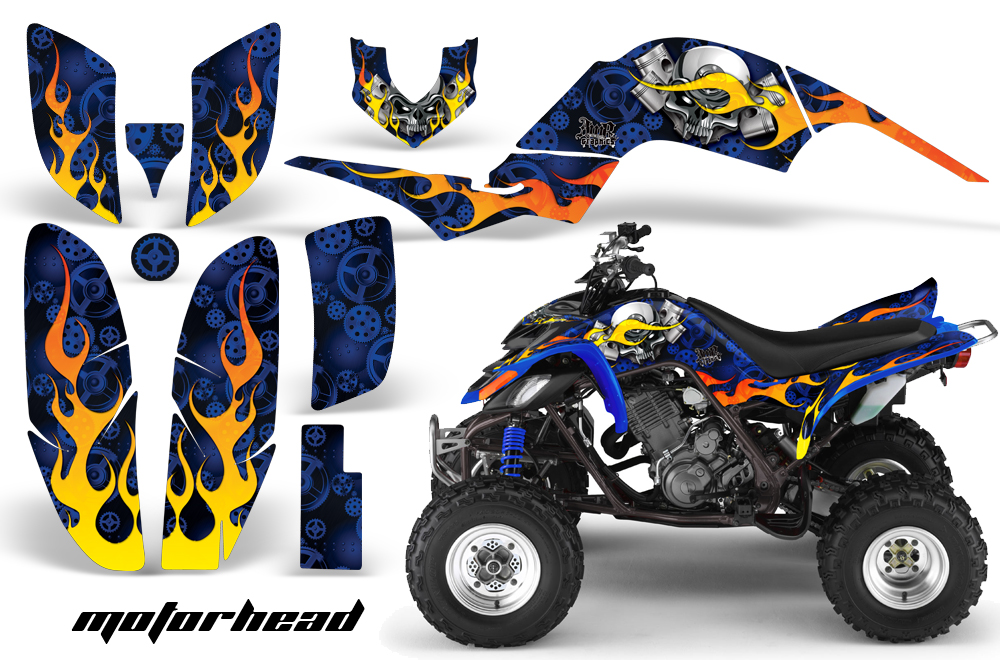 Yamaha Raptor 660 Graphics Motorhead Blue